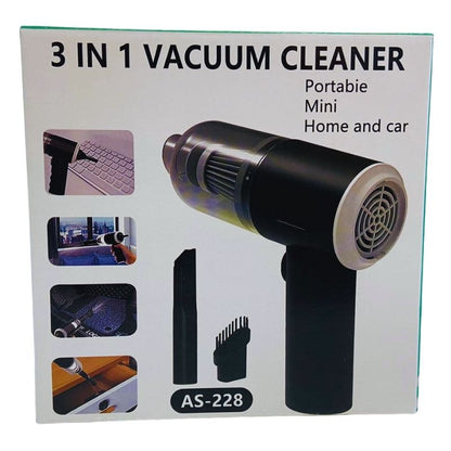 3-in-1 Portable Vacuum Cleaner, Duster & Air Blower