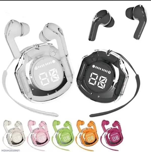 Air 39 Transparent Bluetooth Earbuds – Super Bass, ENC Noise Reduction