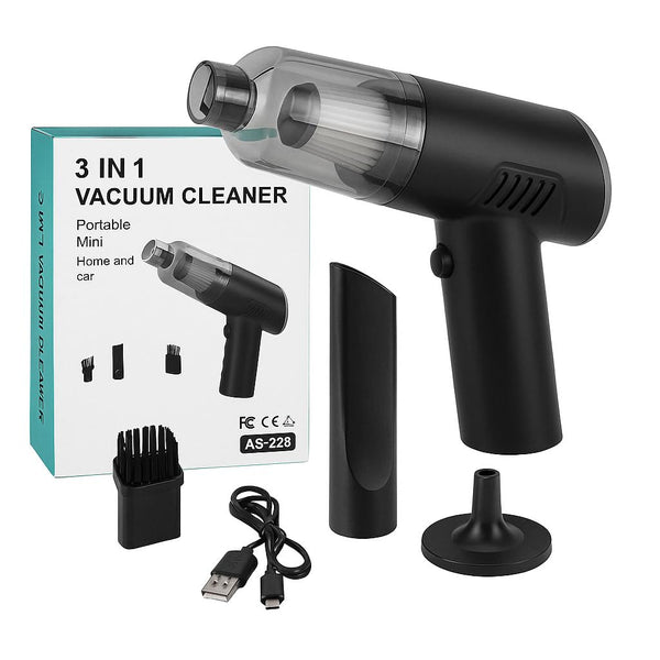 3-in-1 Portable Vacuum Cleaner, Duster & Air Blower