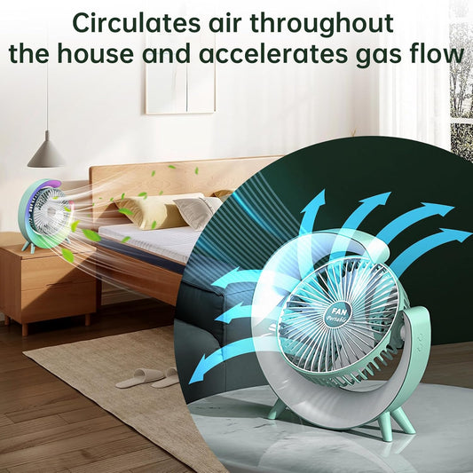 Colorful USB Rechargeable Desktop Cooling Fan