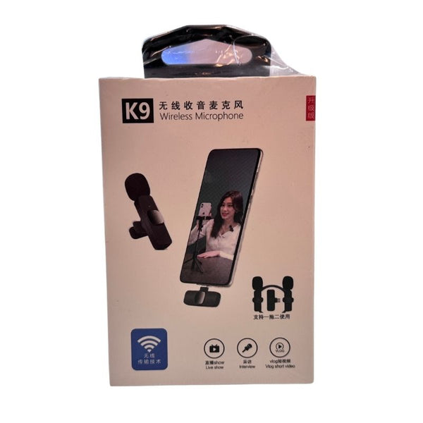 K9 Dual Wireless Microphone Plug & Play USB Type-C Noise Reduction