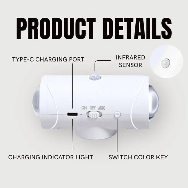 RGB LED Light with Motion Sensor