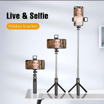 R1s Bluetooth Selfie Stick Tripod with Remote 360° Foldable