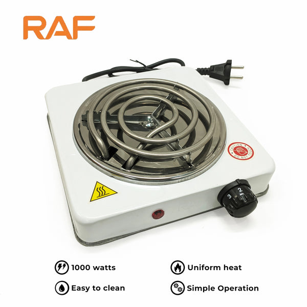 White RAF R.8010B Electric Stove Hot Plate and Cooker
