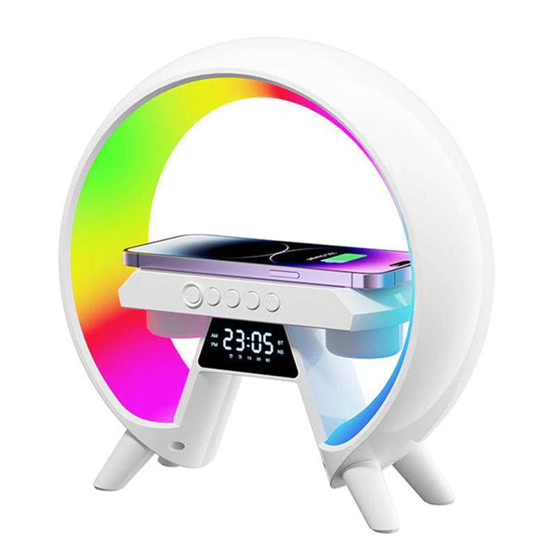 BT-3401 LED Wireless Charging Speaker & Atmosphere Lamp | RGB Night Light | Bluetooth Speaker