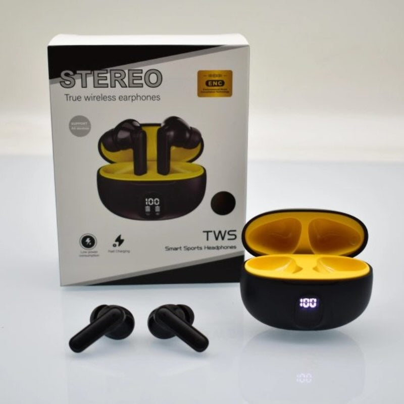 TWS Wireless Earbuds Bluetooth 5.3 | LED Display | Bass Sound & Fast Charging